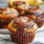 Nutella Banana Swirl Muffins
