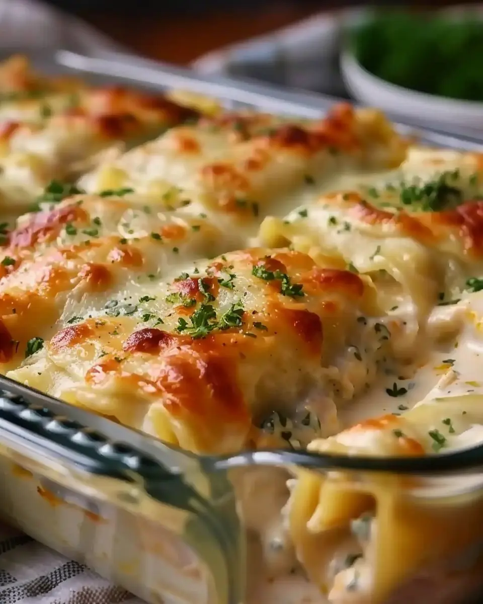Chicken Alfredo Lasagna Rolls Recipe: Indulgent Twist with Turkey Bacon