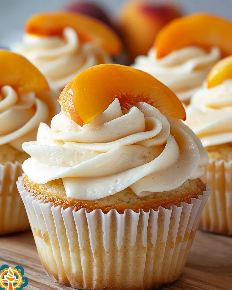 Honey Peach Cream Cheese Cupcakes That Scream Summer Delight
