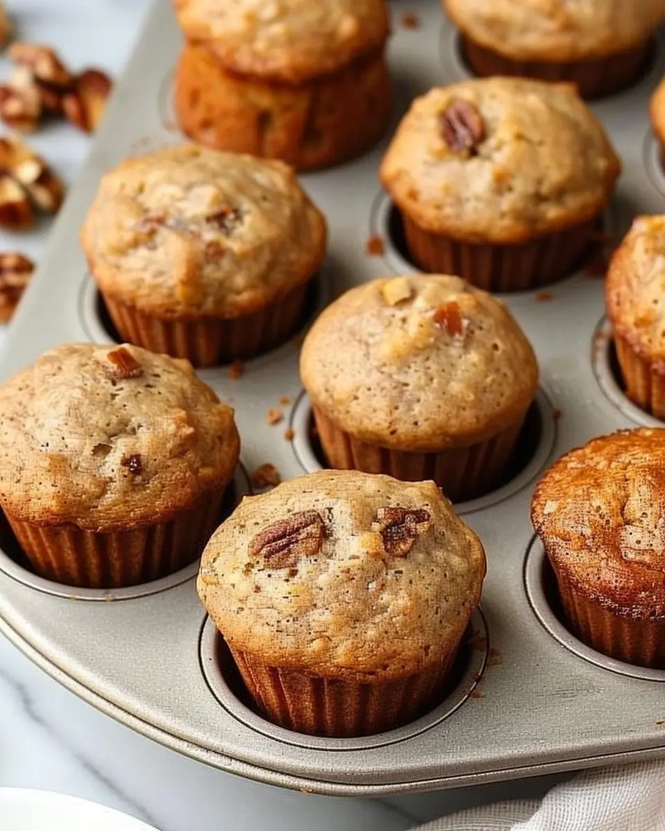 Mini Banana Muffins No Refined Sugar for a Healthy Snack