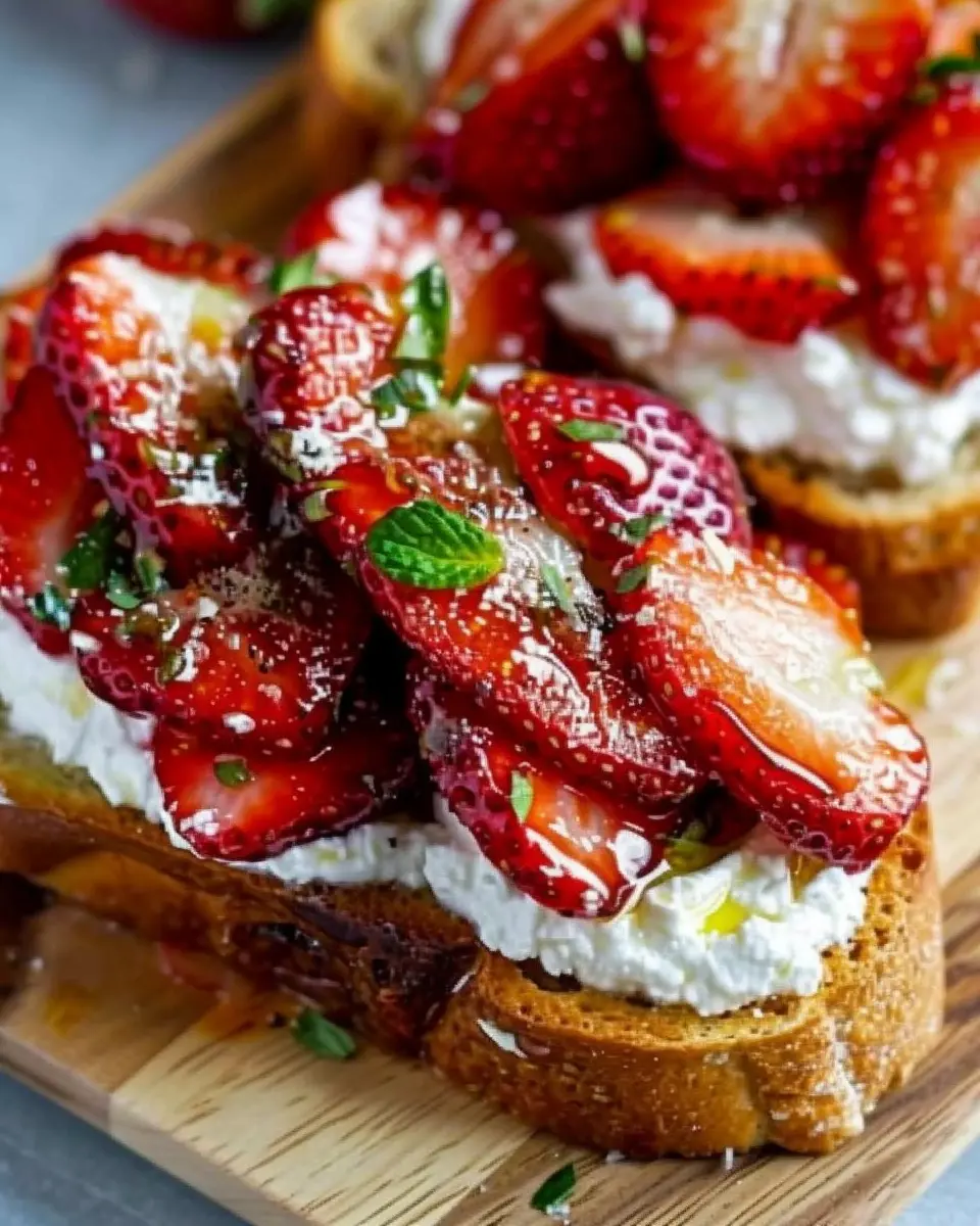 Roasted Strawberry Whipped Ricotta Toast: A Delightful Breakfast Treat