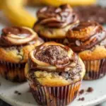 Nutella Banana Swirl Muffins