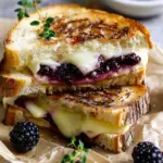 Blackberry Balsamic and Brie Grilled Cheese