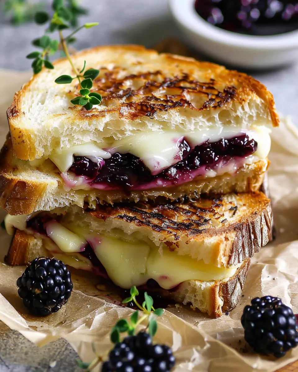 Blackberry Balsamic and Brie Grilled Cheese: A Delightful Twist