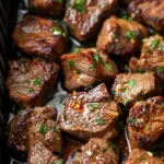 Air Fryer Garlic Butter Steak Bites