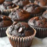 Bakery Style Double Chocolate Chip Muffins