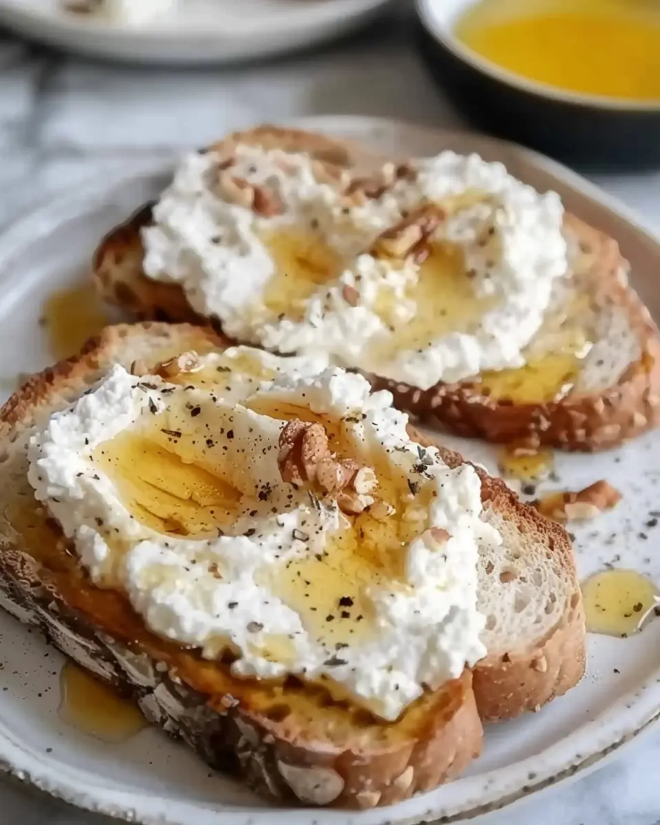 Whipped Ricotta Honey Toast: The Best Easy Breakfast Delight