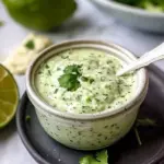 Creamy Cilantro Garlic Sauce With Jalapeños & Limes